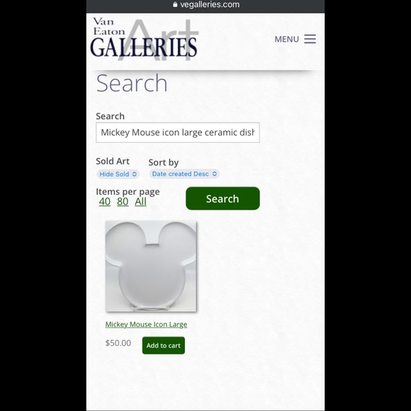 Mickey Mouse Iconic Large Ceramic Plate - Picture 5 of 5